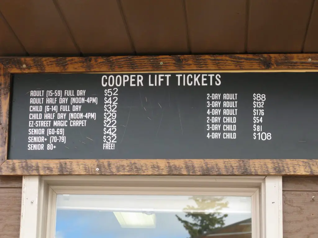 Ski Cooper lift tickets
