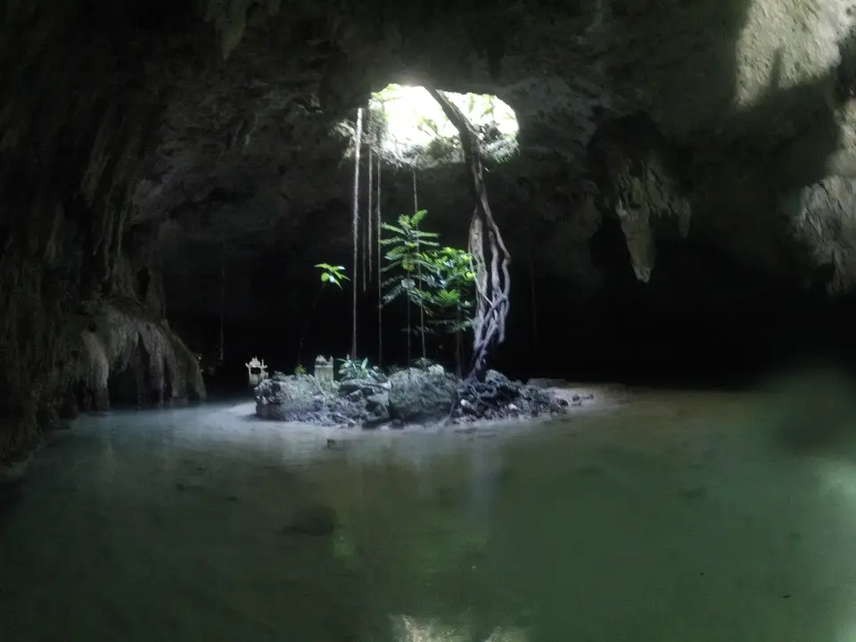 island inside a cenote
