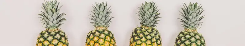 image of pineapples as bromelain comes from them