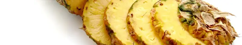 image of sliced pineapple where we get bromelain