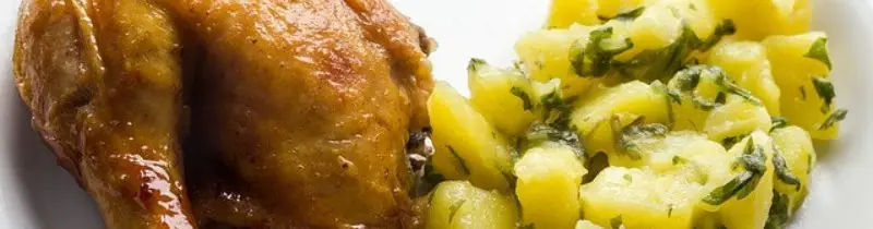 image of chicken and potatoes as healthy eating
