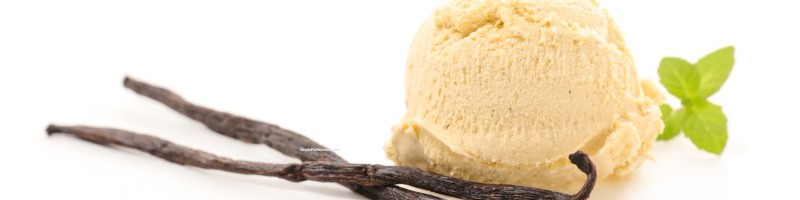 vanilla ice cream and bean